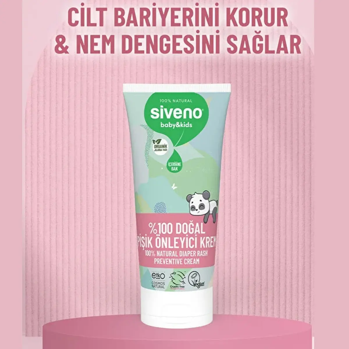 Siveno %100 Doğal Bebek Pişik Önleyici Jel Krem 50ml