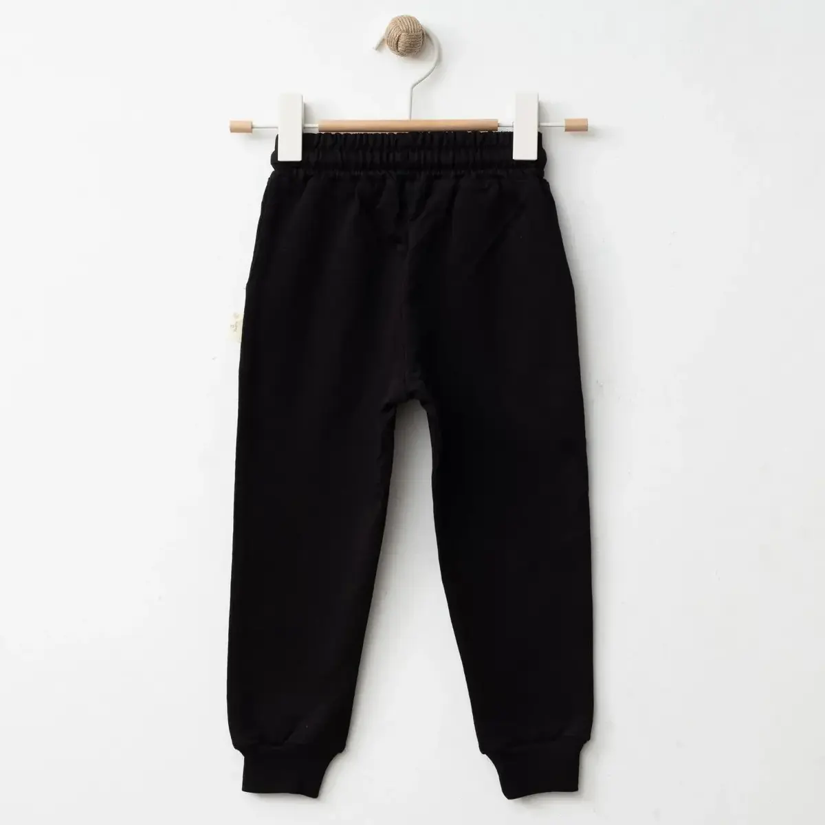 Bebolly Eşofman Altı Snap Baskılı Siyah