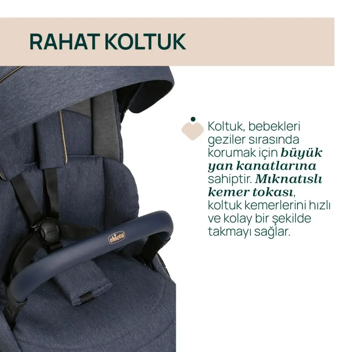 Chicco One4Ever Lounge Travel Sistem Bebek Arabası Denim Shine