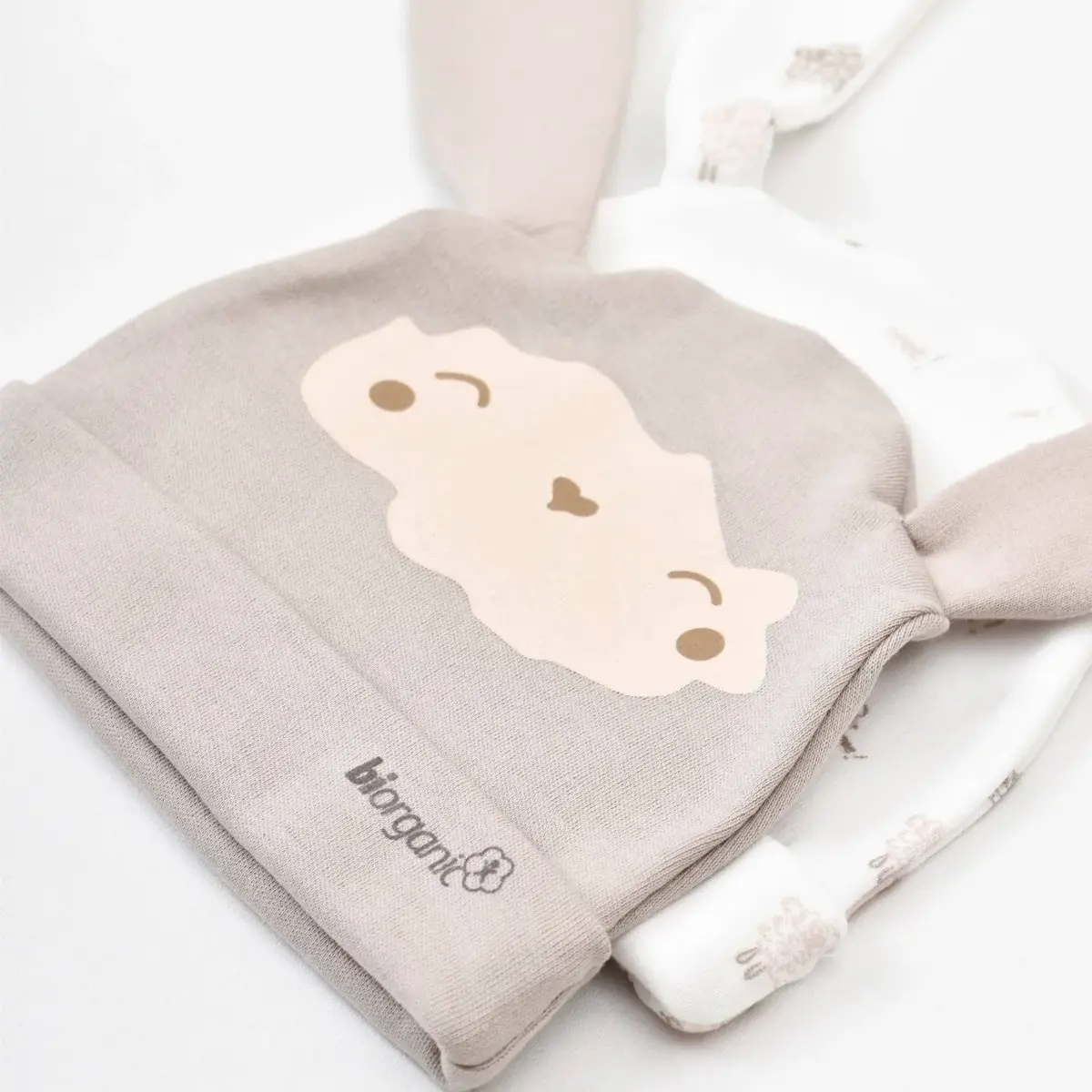 Bibaby Organik Şapka 2li Curly Sheep Bej