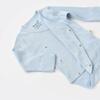 Bibaby Organik Body Kruvaze Eldivenli Soft Modal Mavi