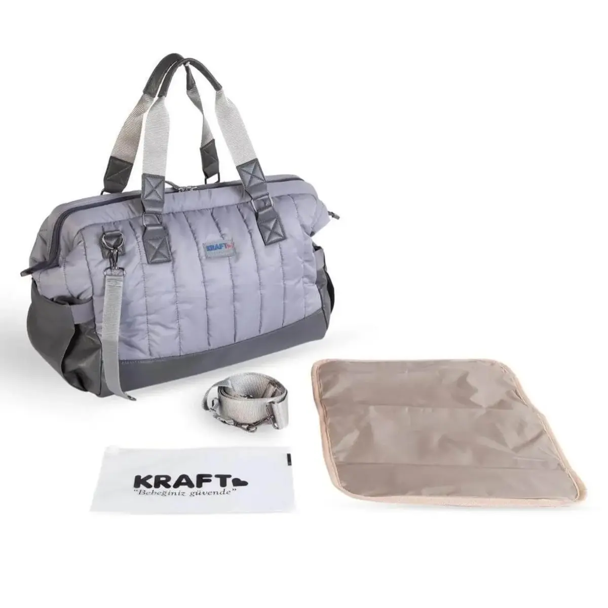 Kraft Lava Bebek Bakım Sırt Çantası Gri