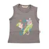 Mini Damla T-Shirt Kolsuz Jungle Füme