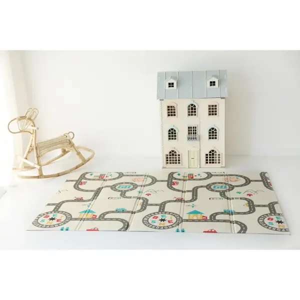 Coolmats Araba Yarışı Katlanabilir Oyun Matı 200x130x1 cm