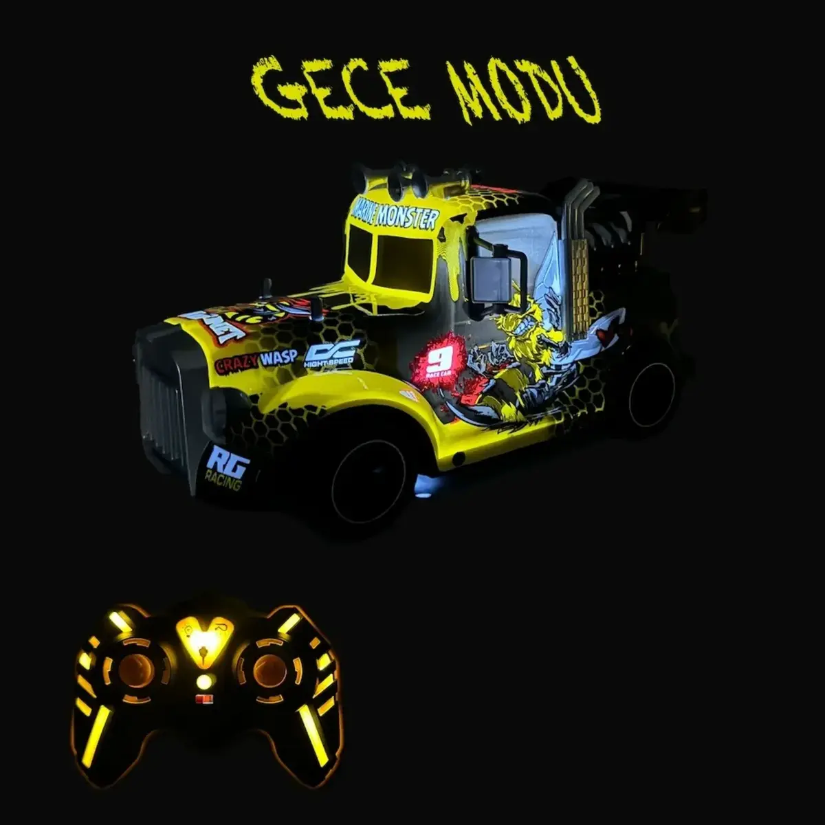 Vardem Uzaktan Kumandalı Full Fonksiyon Buhar Çıkartan Çekici Tır Kafası