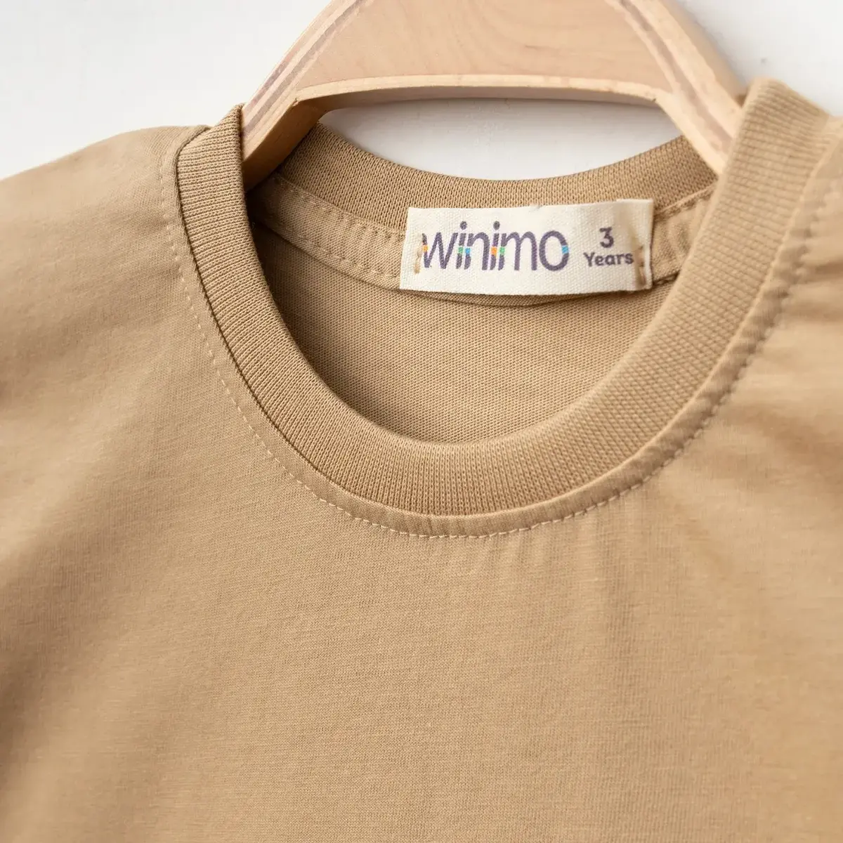 Winimo T-Shirt Smile Baskılı Sütlü Kahve