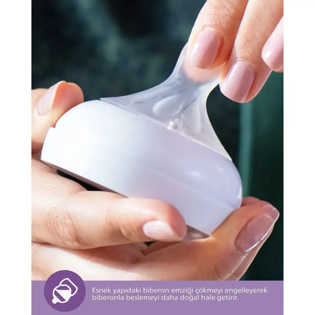 Philips Avent Doğal Tepkili PP Biberon 260ml 1+ Ay Pembe