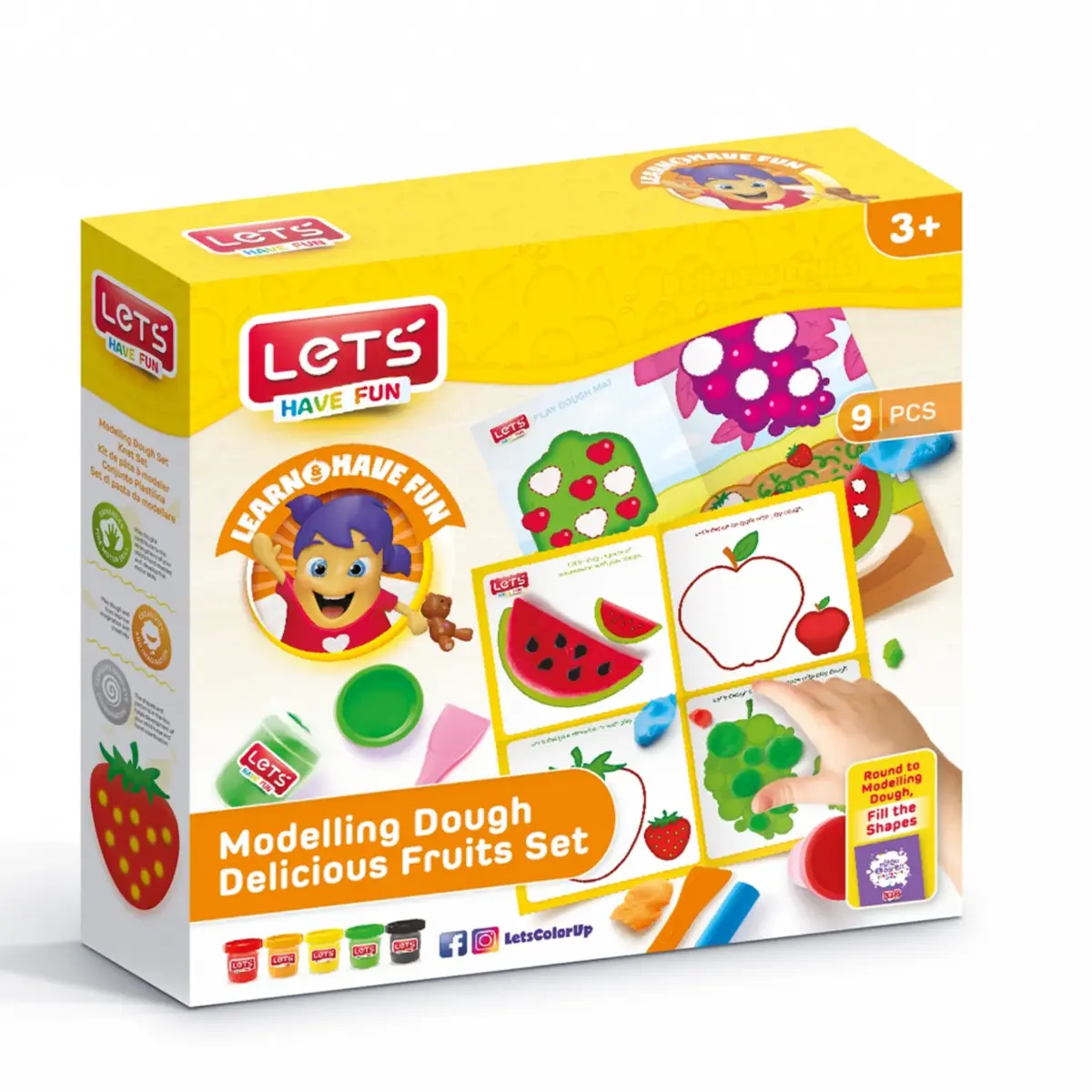 Lets Lezzetli Meyveler Matlı Oyun Hamuru 5x100 Gr. L9009