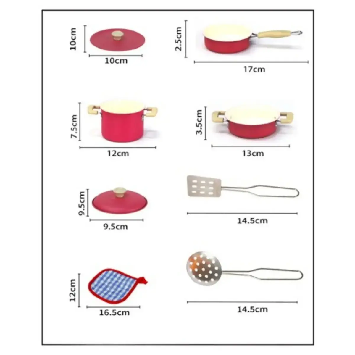 Vardem Pembe Emaye Tencere Tava Seti 8 Parça