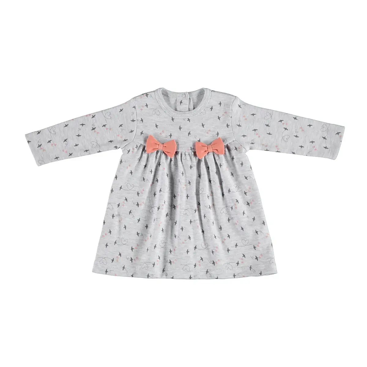 Bibaby Organik Elbise Sweet Time Kar Melanj - Kiremit