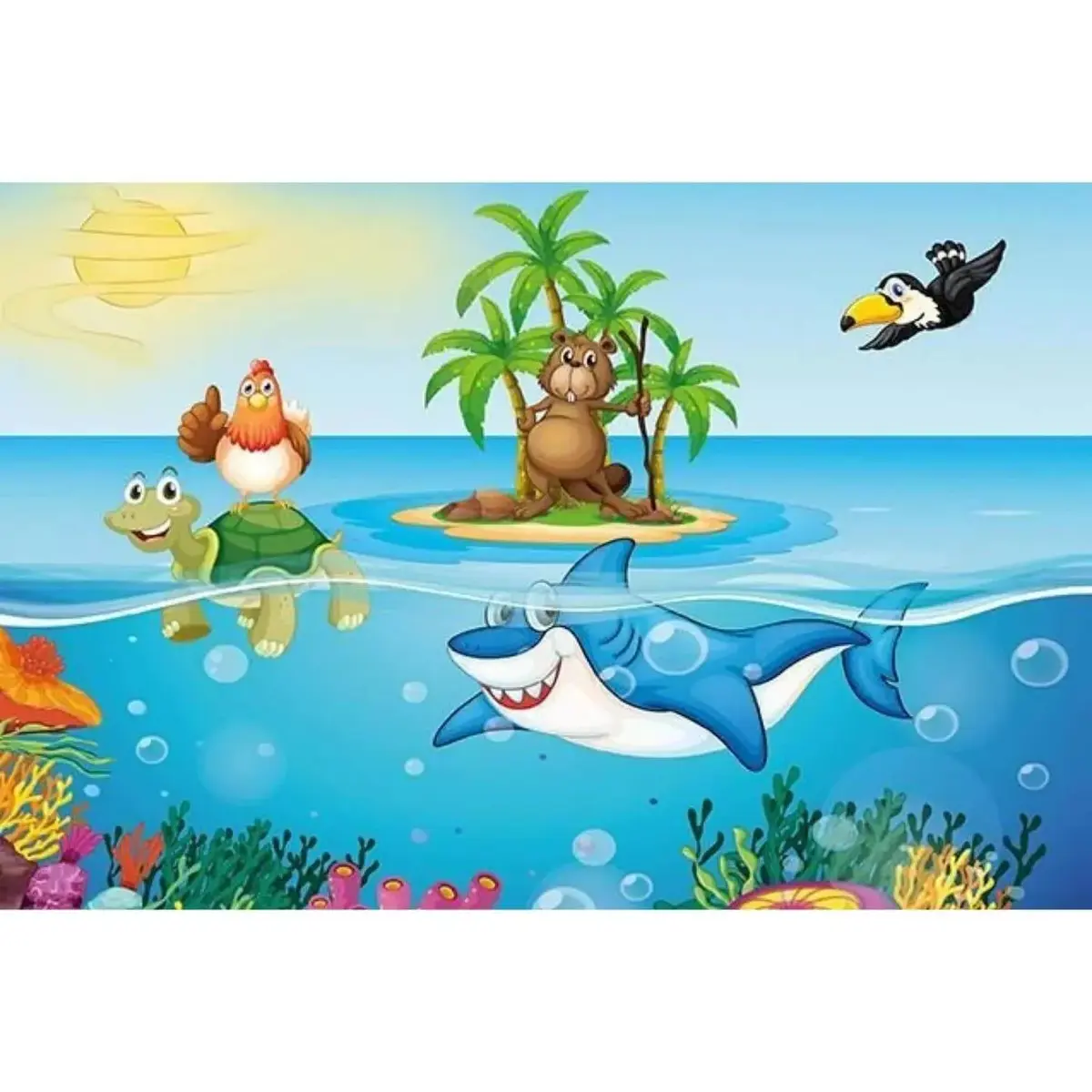 Art Kids Tatilci Tavuk Ahşap Puzzle 50 Parça