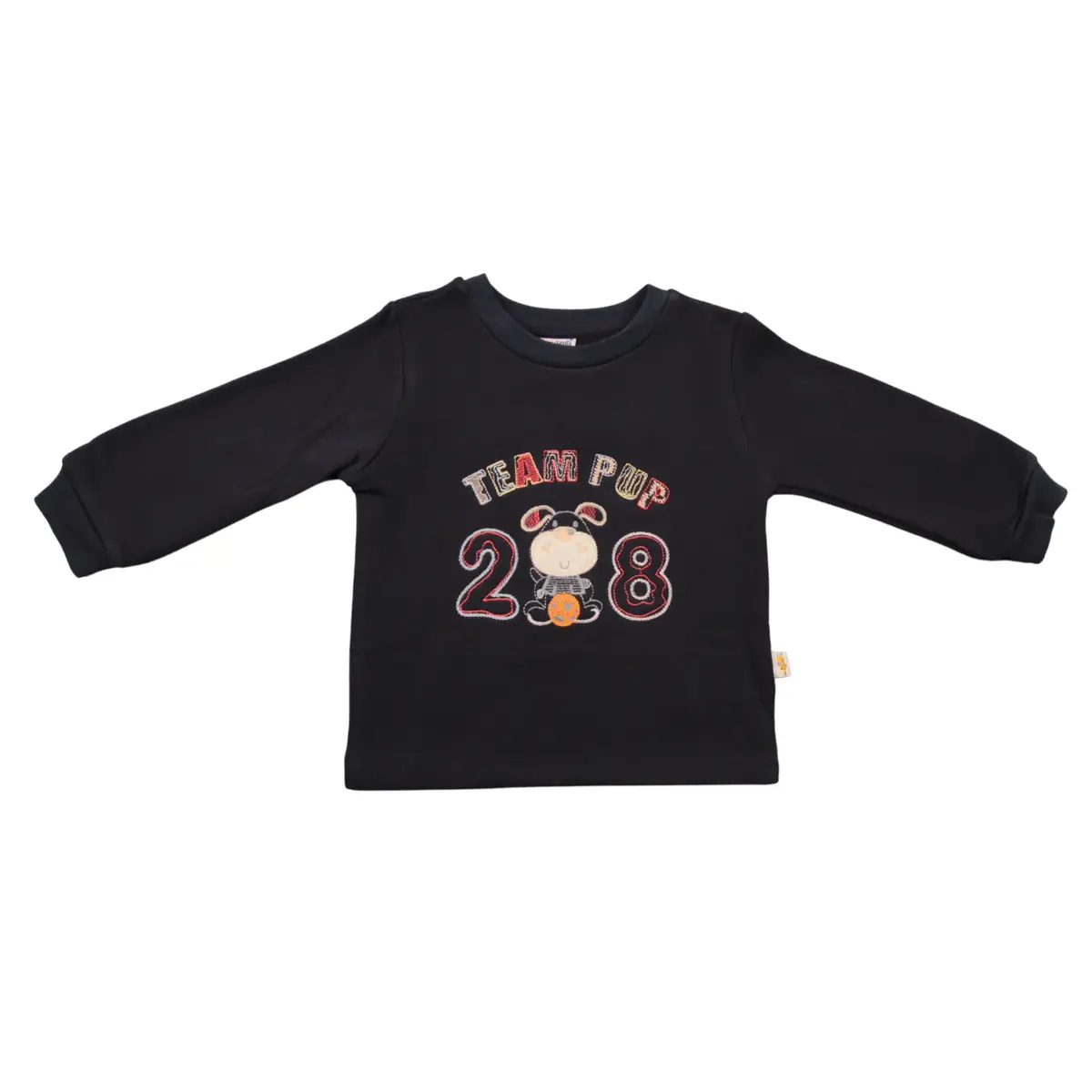 Mini Damla Sweatshirt Köpek Lacivert