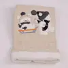 Mini Damla Battaniye Triko Kızaklı Bej