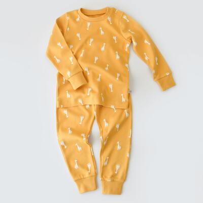 Bibaby Pijama Takımı Happy Graffe Hardal