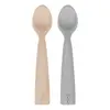 OiOi Nam Nam Mama Kaşığı 2li Bubble Beige - Powder Grey