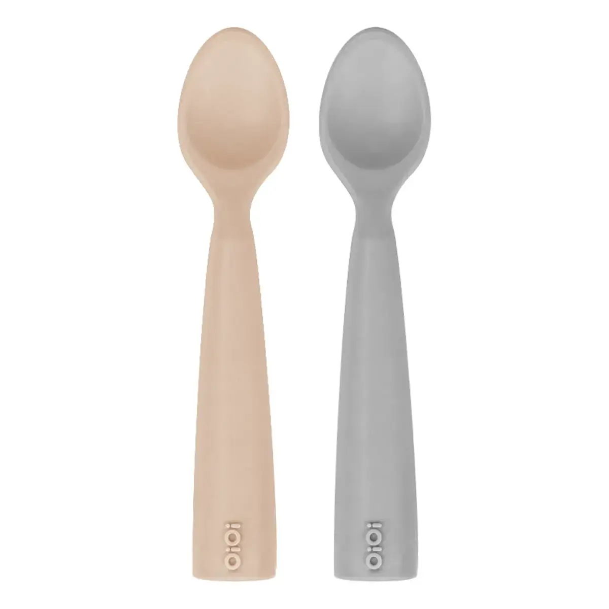 OiOi Nam Nam Mama Kaşığı 2li Bubble Beige - Powder Grey