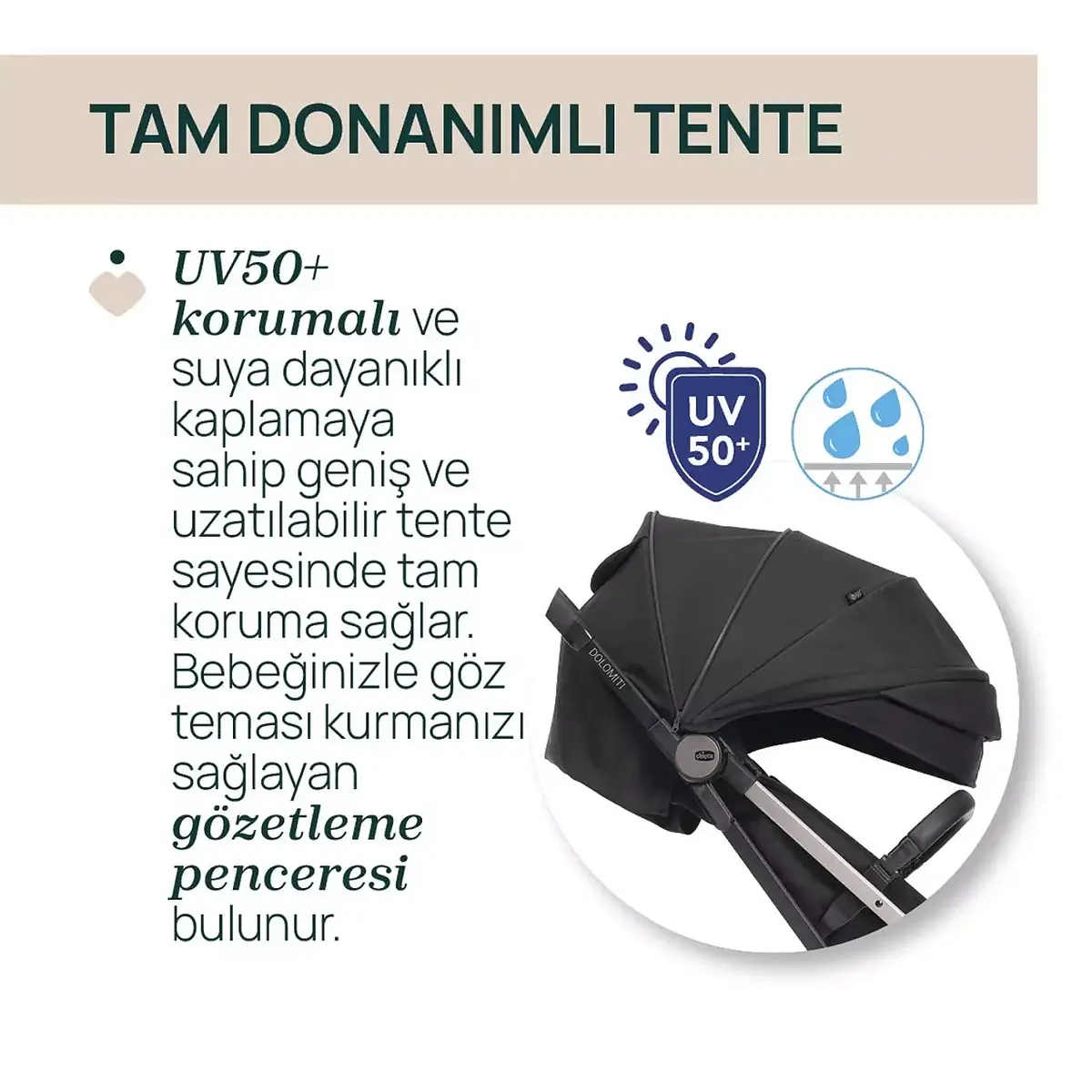 Chicco Dolomiti Bebek Arabası Charcoal