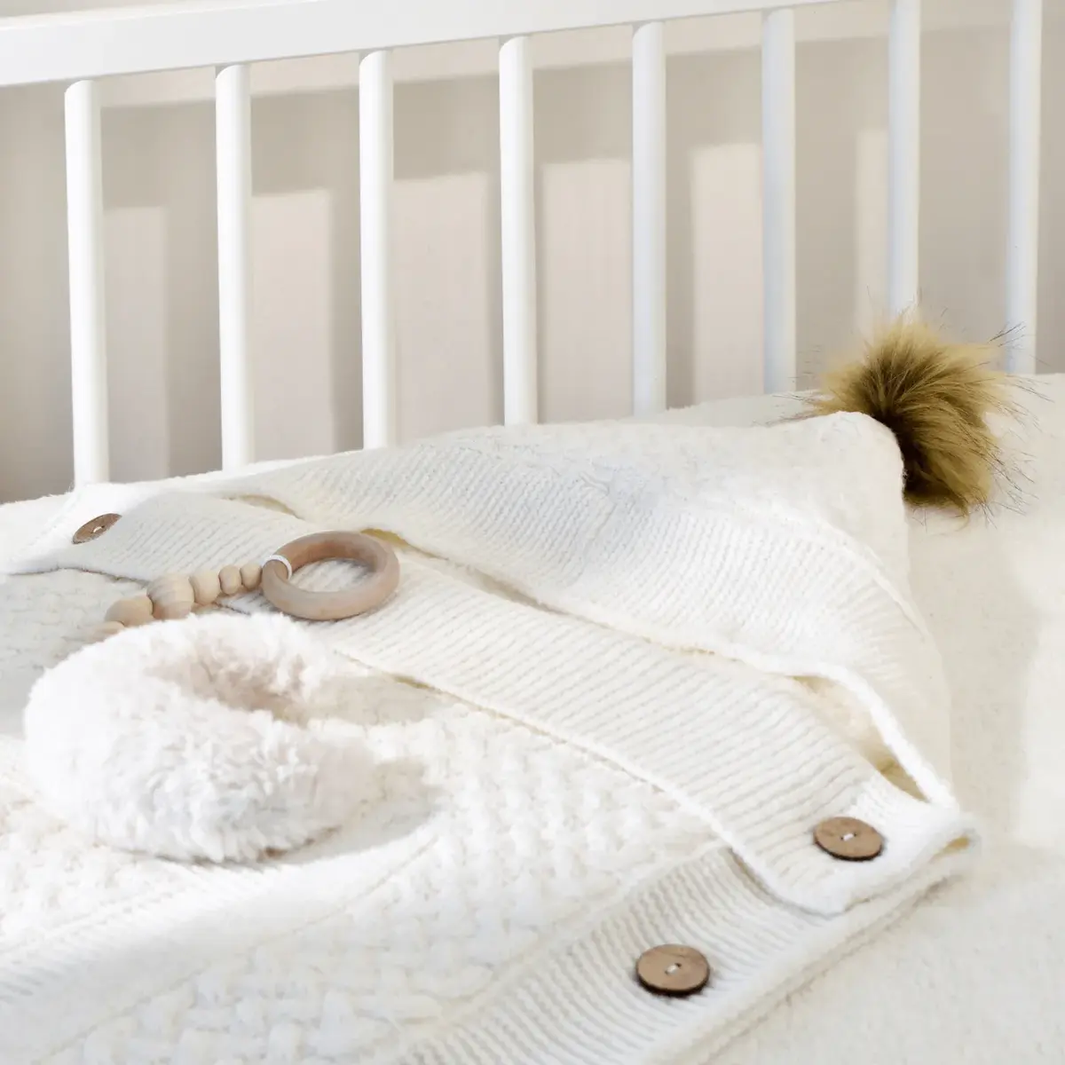 Bibaby Kundak Triko Elegance Ekru