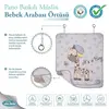 Sevi Bebe Müslin Bebek Arabası Örtüsü Pano Baskılı Zürafa