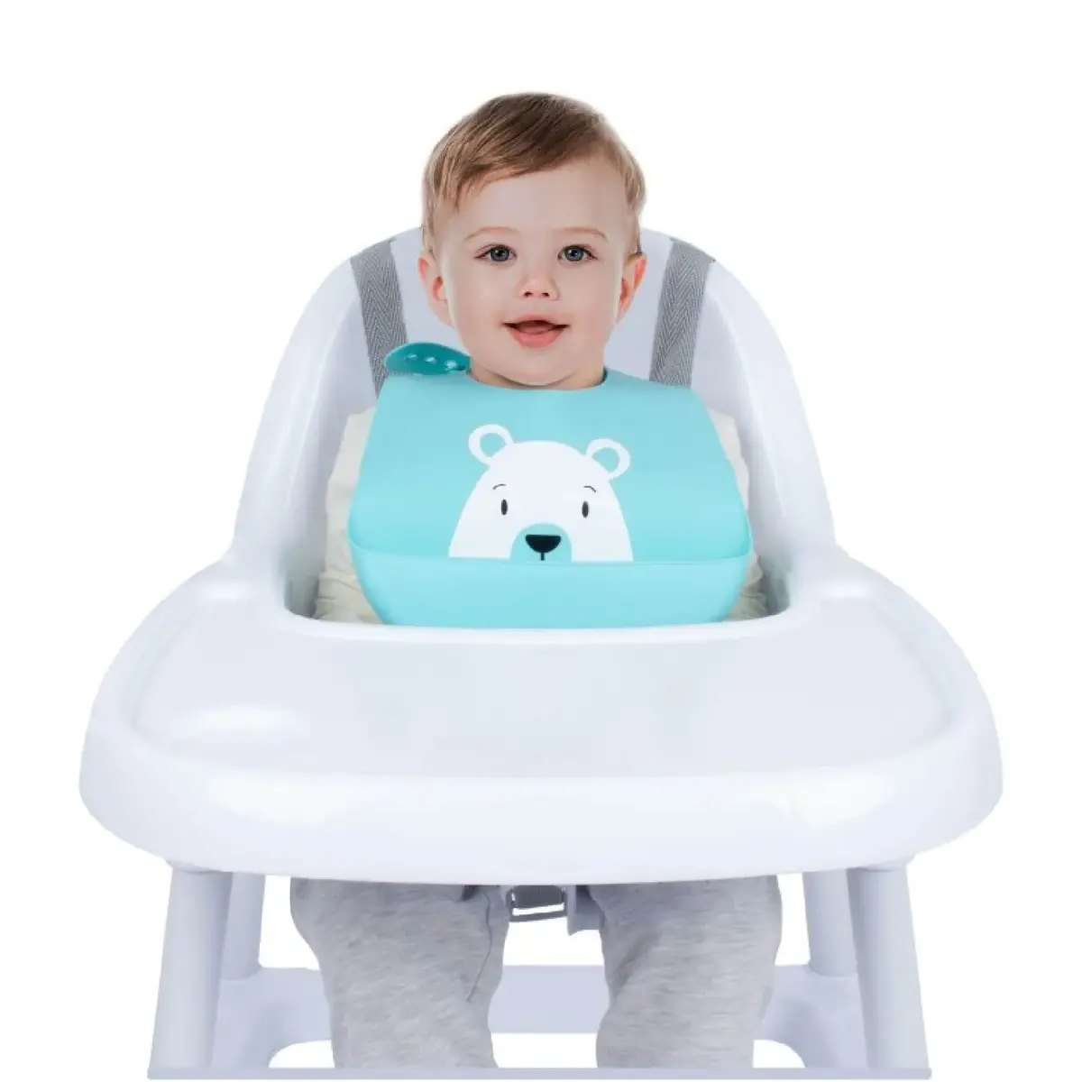 Sevi Bebe Ayarlanabilir Silikon Mama Önlüğü Mavi