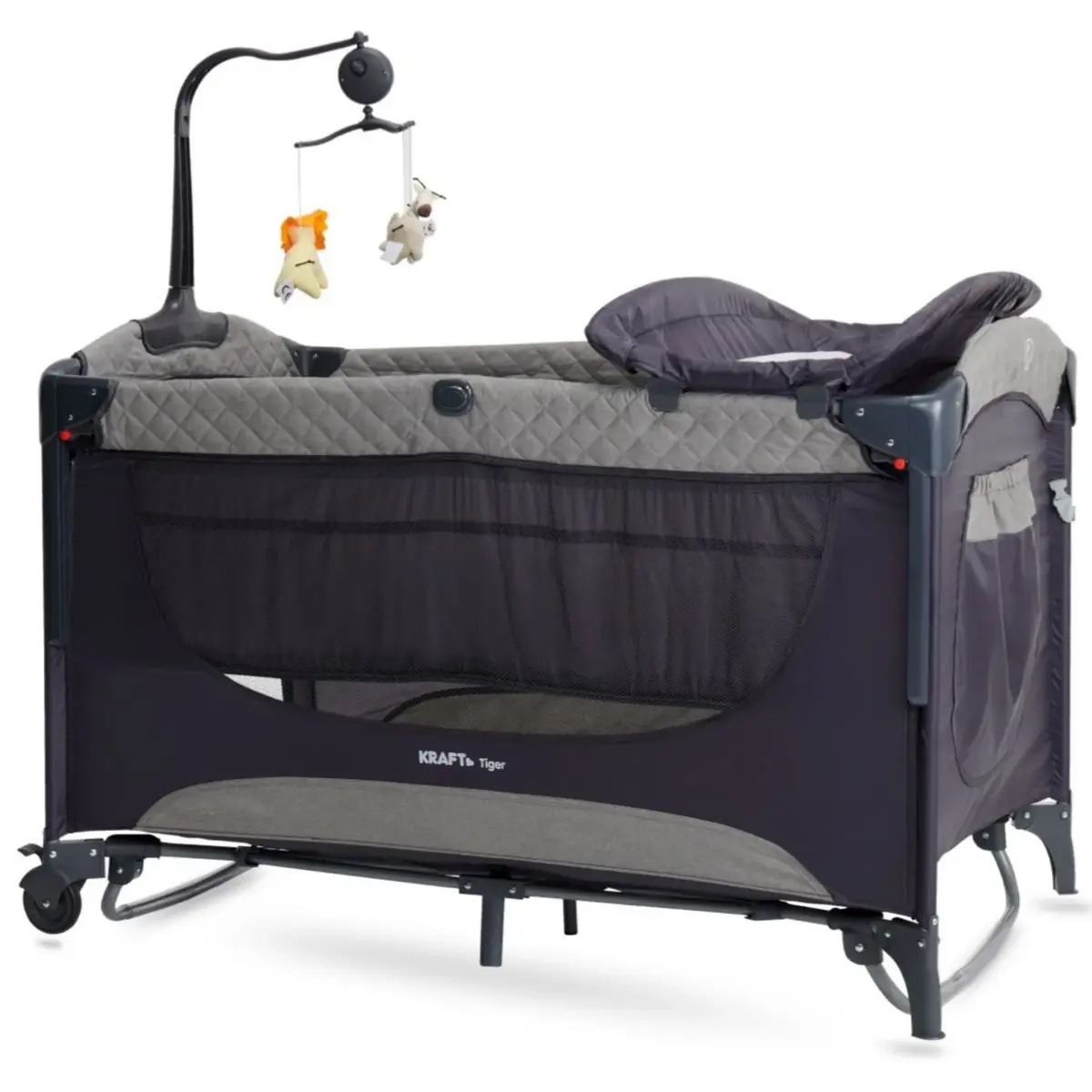 Kraft Tiger Anne Yanı Oyun Parkı 70x120 cm Grey Kraft Tiger Anne Yanı Oyun Parkı 70x120 cm Grey