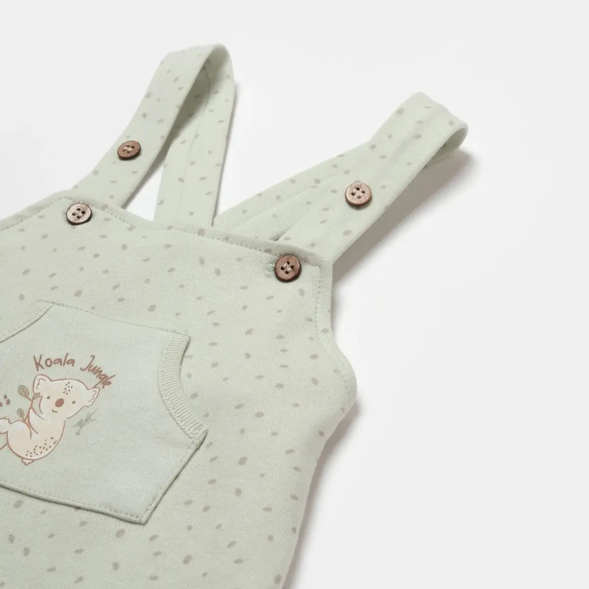 Bibaby Organik Salopet Koala Jungle Mint