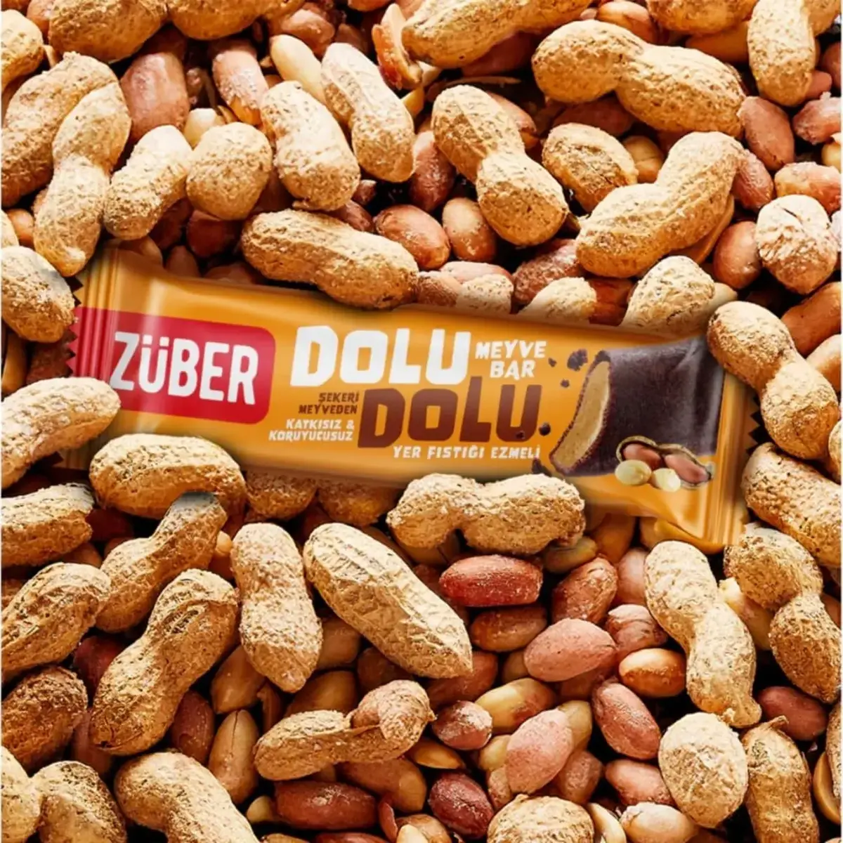 Züber Dolu Dolu Meyve Bar Yer Fıstığı Ezmeli 30 gr.