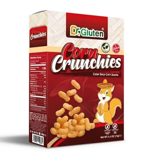 Dr. Gluten Kajun Baharatlı Mısır Çerezi 75gr