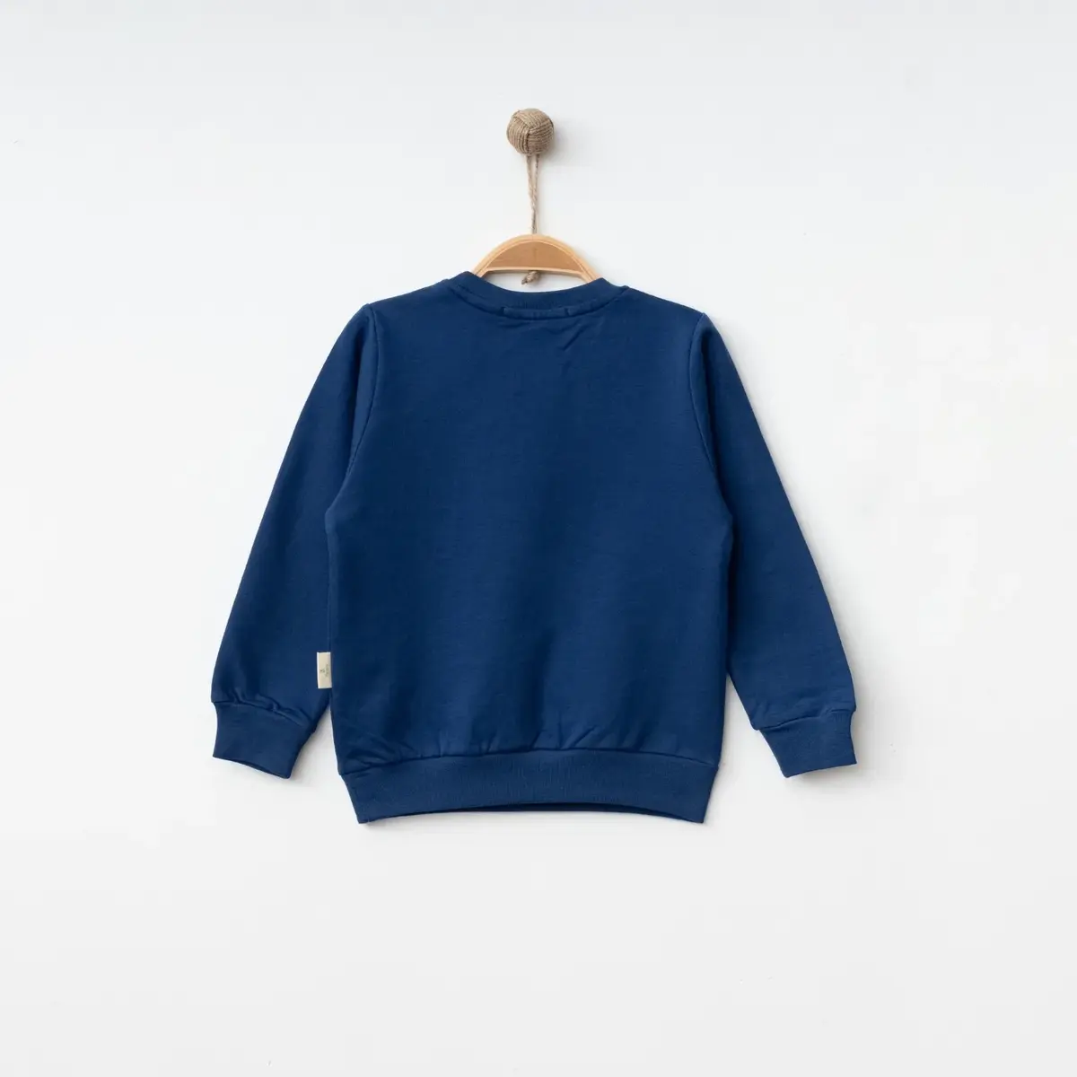 Bebolly Sweatshirt Gülenyüz Baskılı Lacivert