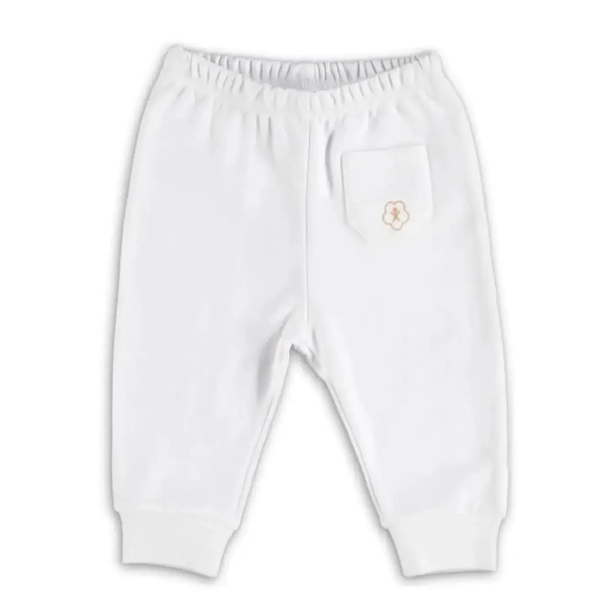 Bibaby Organik Pantolon Patiksiz Basic Ekru