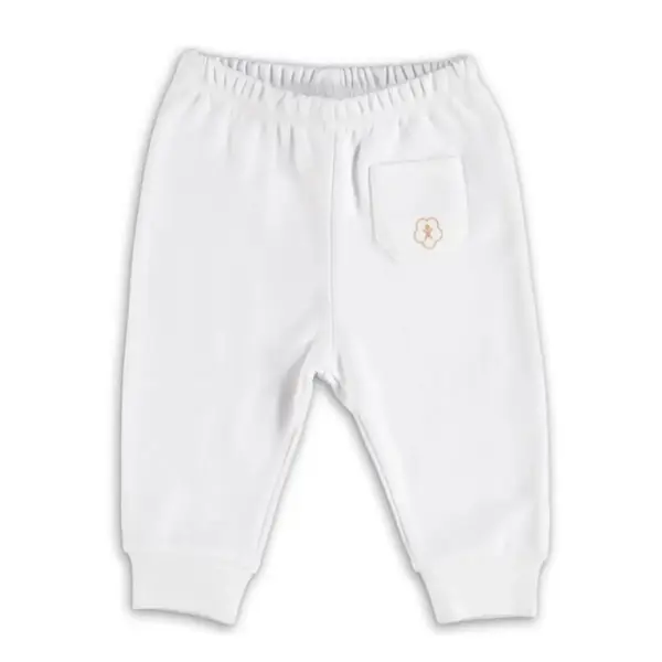 Bibaby Organik Pantolon Patiksiz Basic Ekru