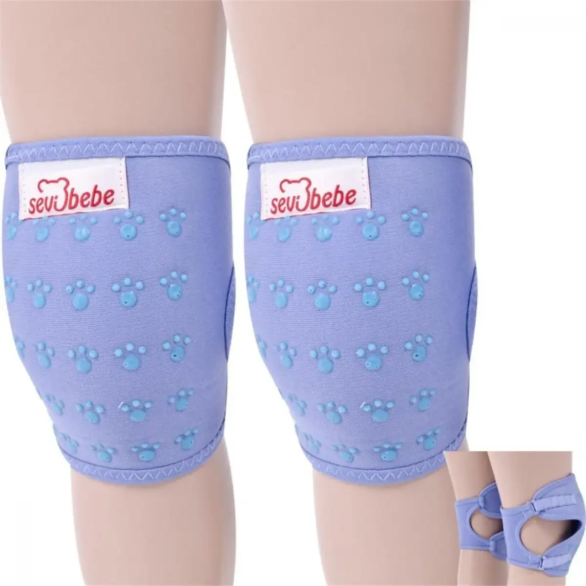 Sevi Bebe Destekli Emekleme Dizliği Mavi