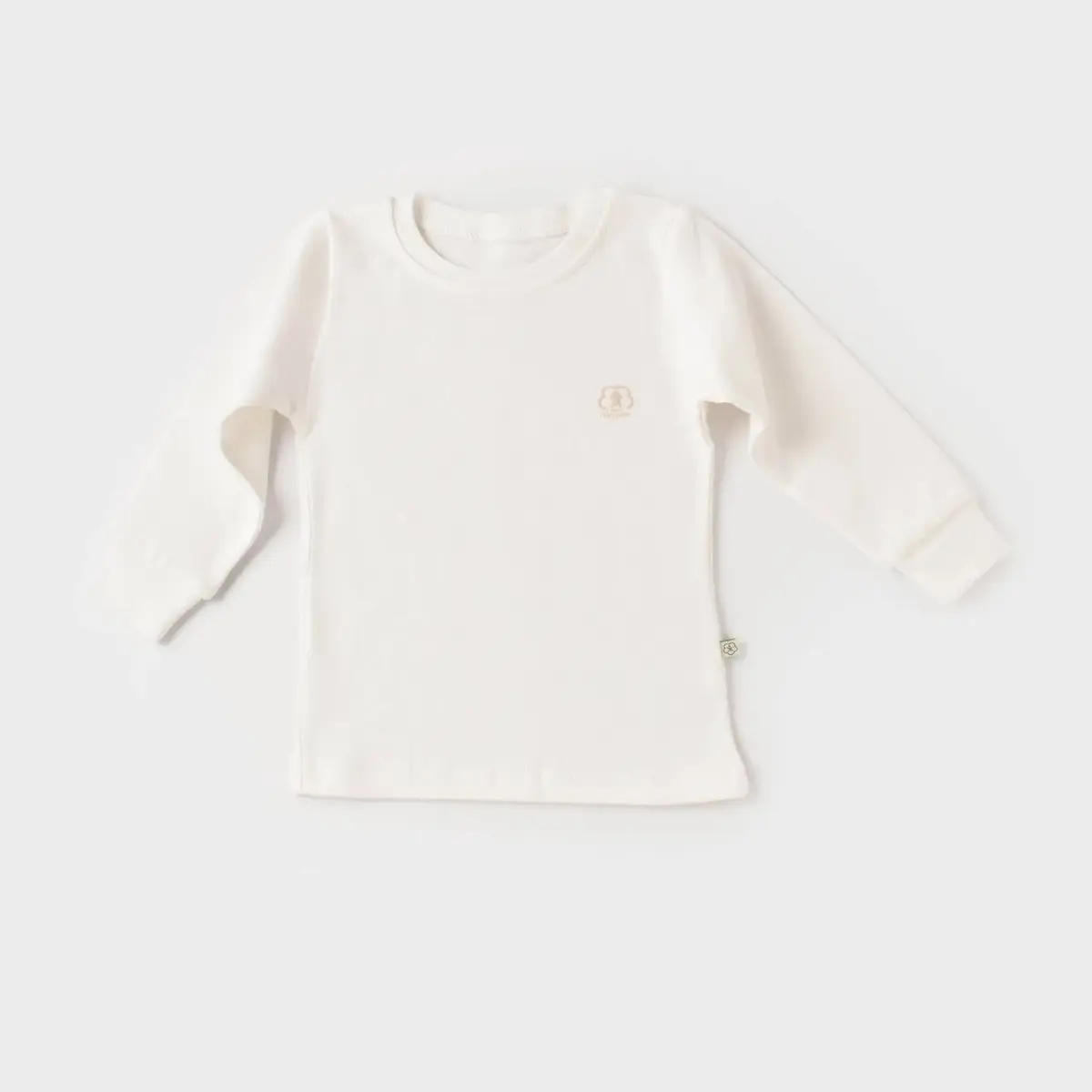 Bibaby Organik Sweatshirt Little Basic Ekru