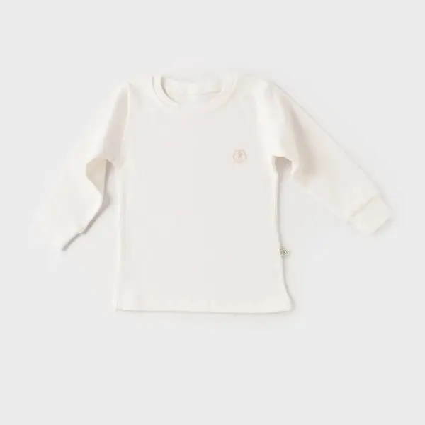 Bibaby Organik Sweatshirt Little Basic Ekru