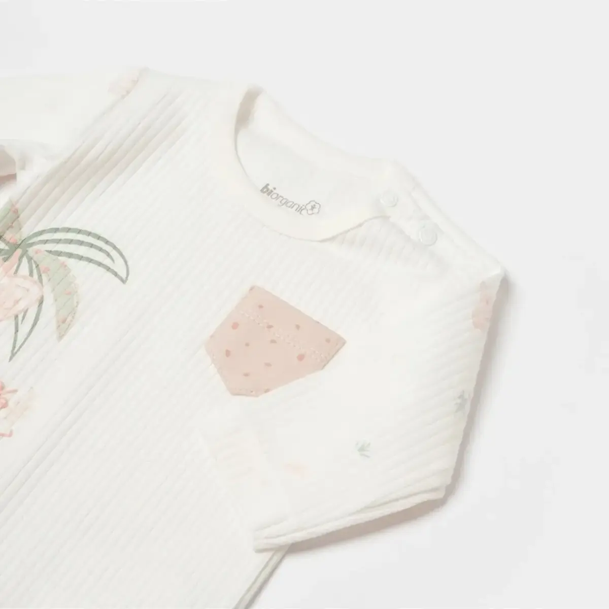 Bibaby Organik Body Uzun Kol Koala Jungle Pembe