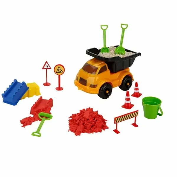 Crafy Neşeli Şantiye Oyun Kumu Seti 500 g 14 Parça