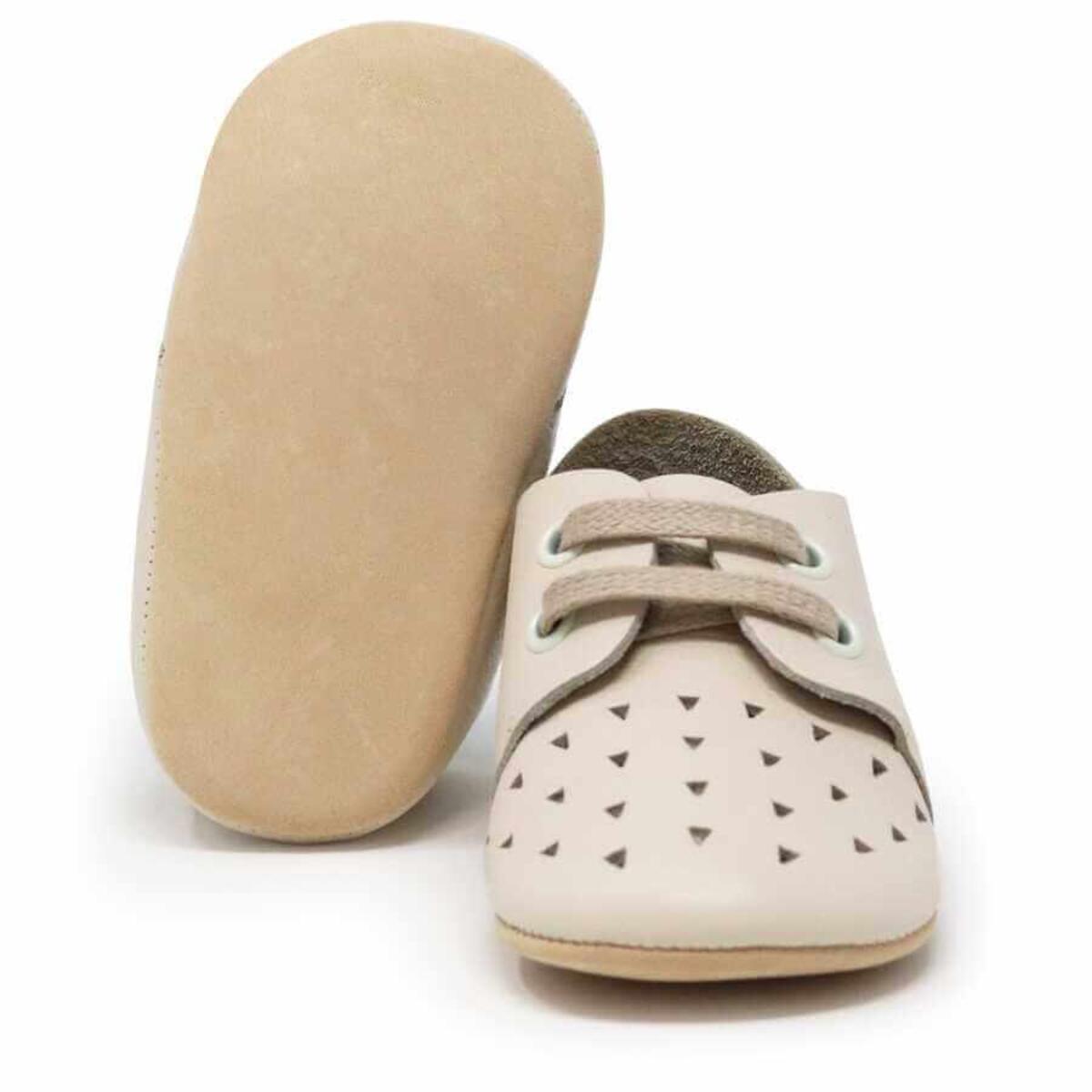 Ella Bonna Bebek Ayakkabısı Hakiki Deri Kum Beji