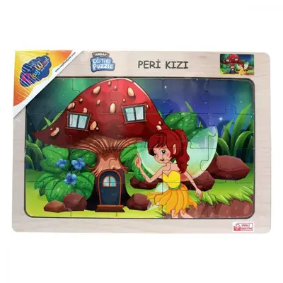 Playwood Ahşap Eğitici Puzzle Peri Kızı