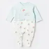 Bibaby Organik Tulum Pretty Ears Bunny Mint - Ekru