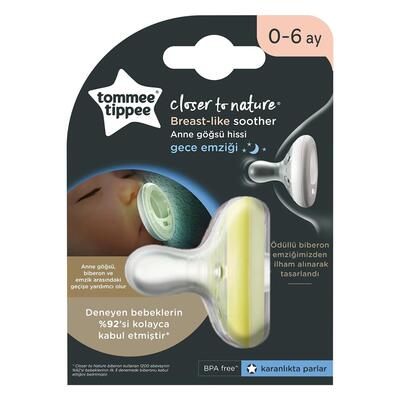 Tommee Tippee Breastlike Soother Emzik 0-6 Ay Gece