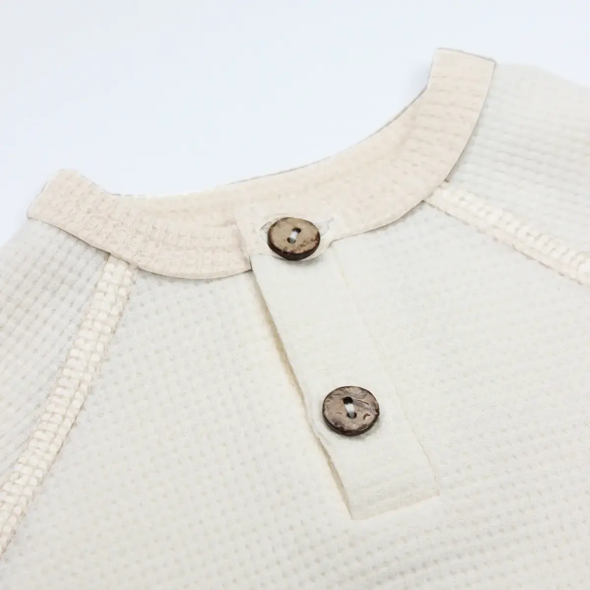 Bistyle Organik 2li Takım Waffle Natural Style Krem