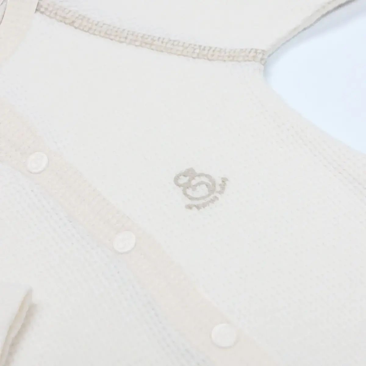 Bistyle Organik Tulum Waffle Natural Style Krem