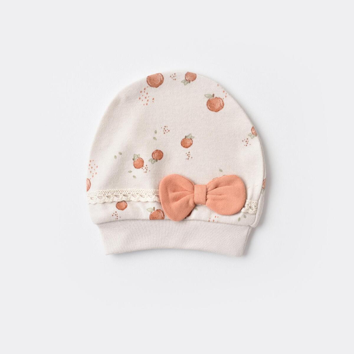 Bibaby Organik Zıbın Takımı Battaniyeli Tüllü Summer Fruit Light Cream Caramel