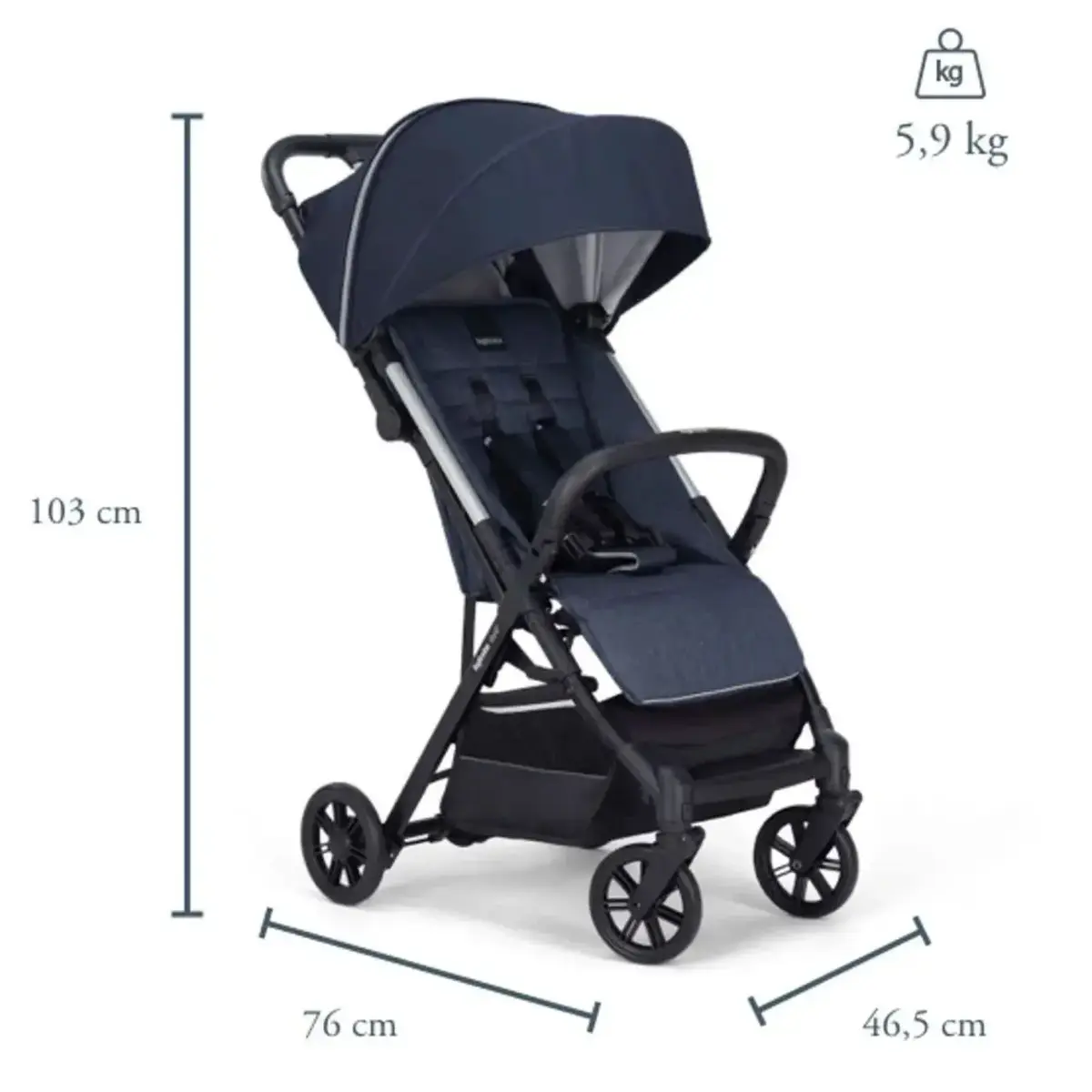 Inglesina Quid2+ Kabin Bebek Arabası Manta Blue