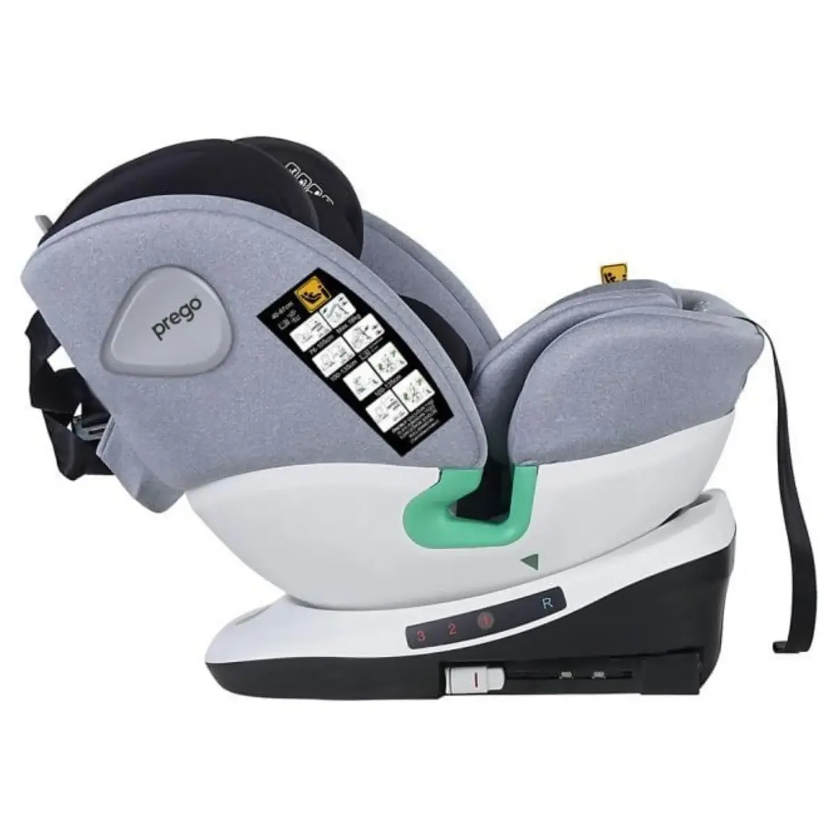 Prego Q9000 Cosmofıx I-Size Oto Koltuğu 0-36 Kg Gri