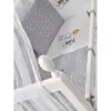 Meltem Kids Kral Beşik 60x120 cm Beyaz- Moon Gri