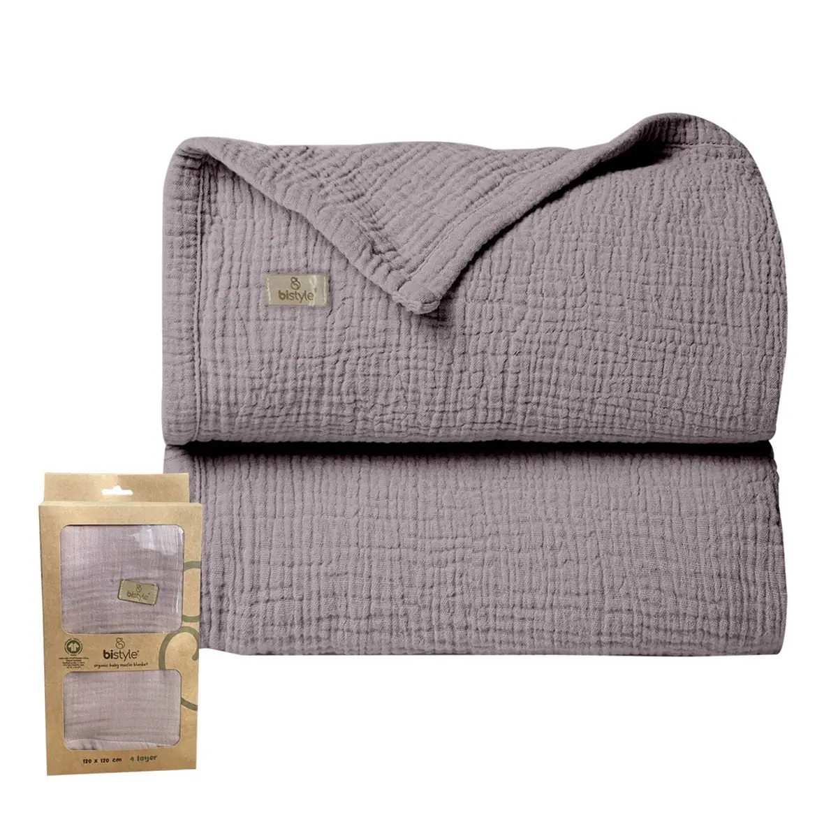 Bistyle Müslin Örtü Antrasit Bistyle Müslin Örtü Antrasit