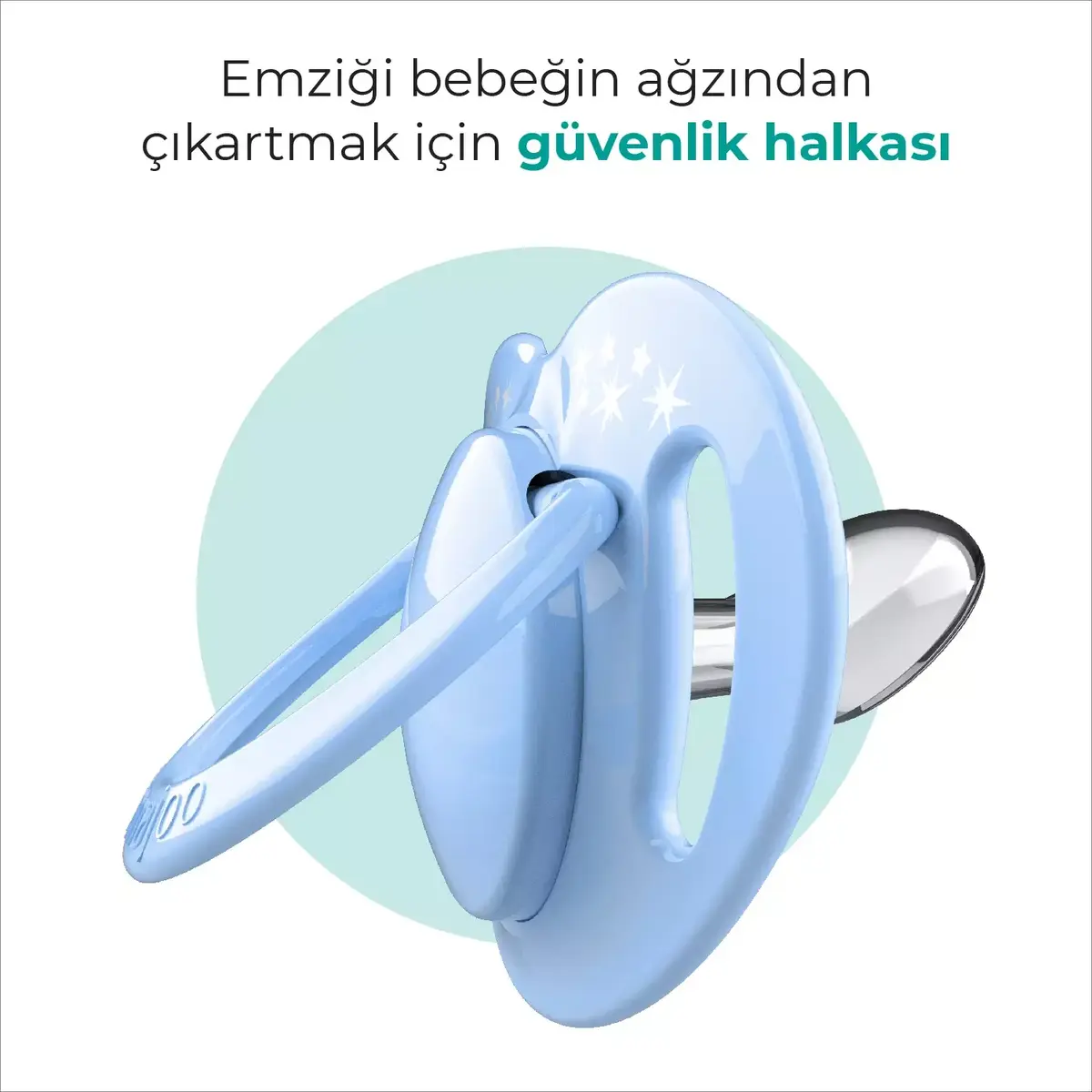 Mamajoo Ortodontik Silikon Emzik Sterilizasyon & Saklama Kutusu 6Ay+ Powder Blue 2li
