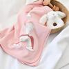 Bibaby Organik Battaniye Live Color Rabbit Somon