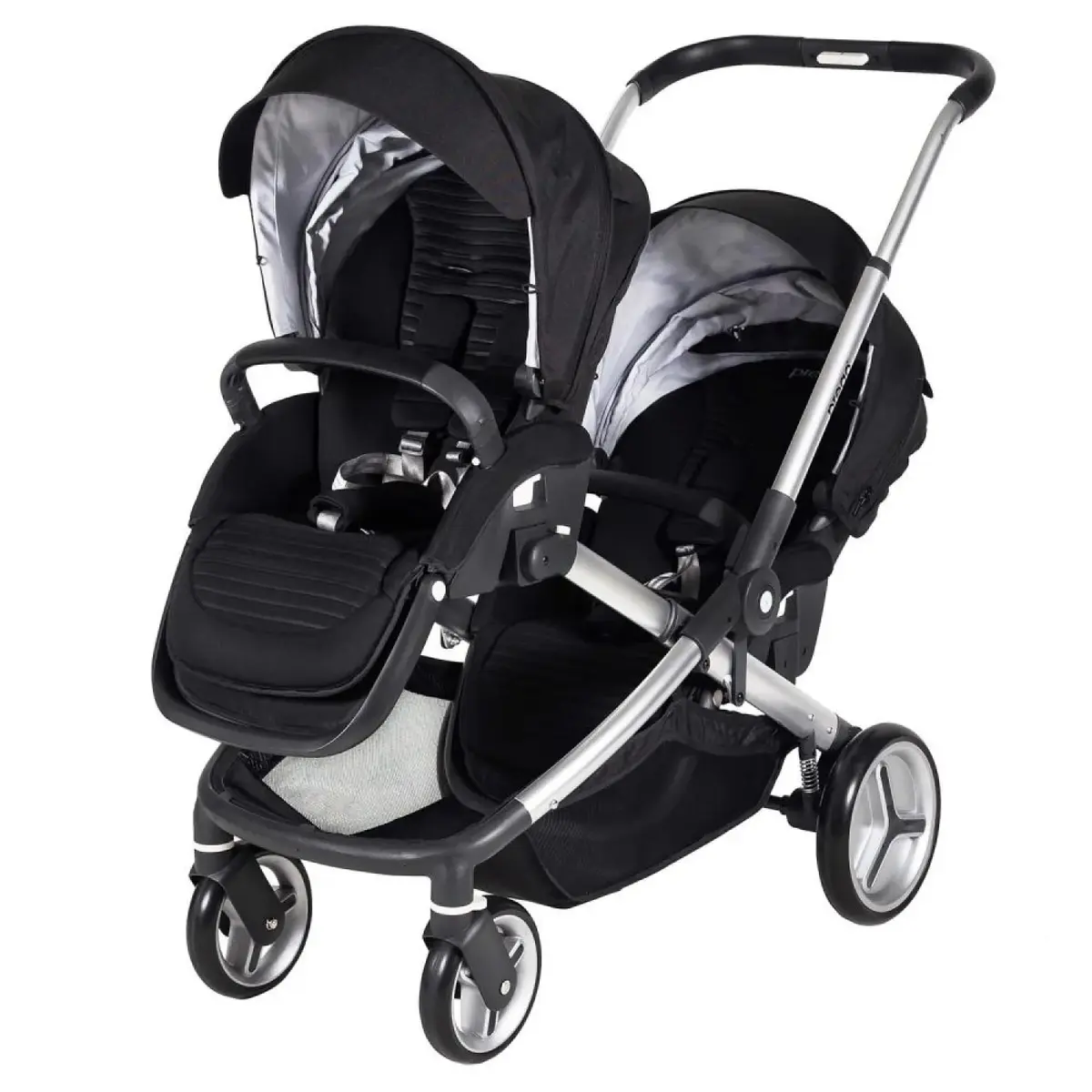 Prego Ibiza İkiz Bebek Arabası Siyah